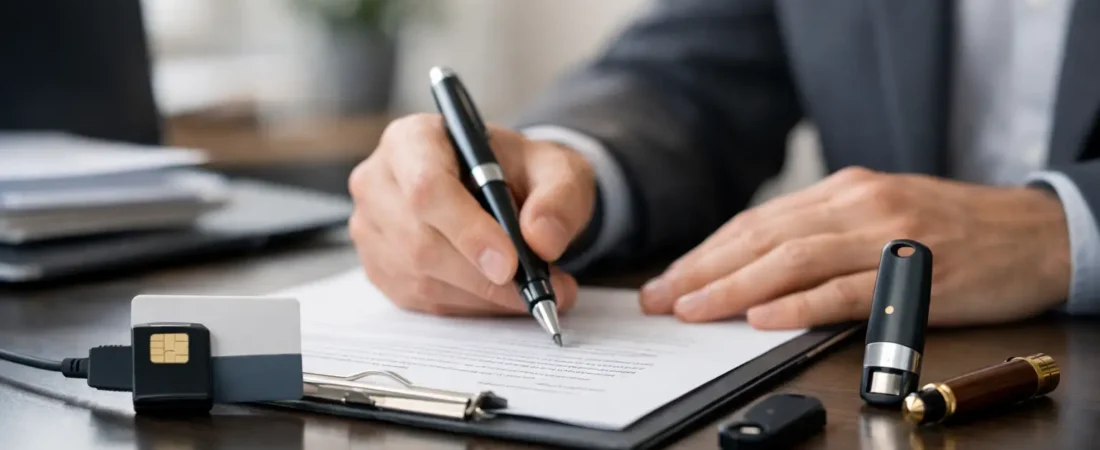 Qual certificado para assinar contrato usar?